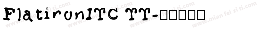 FlatironITC TT字体转换
